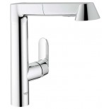 Grohe K7 1-gats keukenkraan met uittrekbare handdouche chroom 32176000