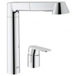 Grohe K7 2-gats keukenkraan met uittrekbare handdouche chroom 32894000