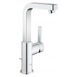 Grohe Lineare 1-gats wastafelkraan met hoge uitloop met waste chroom 23296000