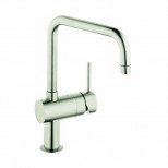 Grohe Minta 1-gats keukenkraan met draaibare U-uitloop RVS look 32488DC0