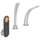 Grohe Ondus Digital afdekset voor 2-gats badrandcombinatie chroom 36047000