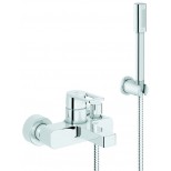 Grohe Quadra badkraan met omstel met koppelingen met badset chroom 32639000