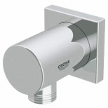 Grohe Rainshower wandaansluitbocht met vierkante rozet chroom 27076000