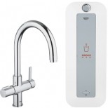 Grohe Red 1-gats kokendwaterkraan duo (koud en warm) met boiler 2100W chroom 30031000