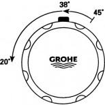 Grohe omstelinrichting compleet voor douchekraan 3/8 06110000