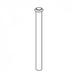 Grohe urinoir spoelpijp 20cm recht Ø 18mm met O-ring chroom 37035000