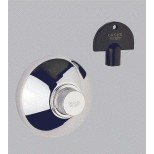 Grohe Universeel afbouwdeel inbouwstopkraan met rozet met steeksleutel chroom 19840000
