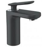 Grohe Veris 1-gats wastafelkraan medium met waste zwart 23064KS0