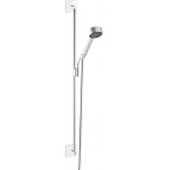 Hansa Hansadesigno New glijstangset 90cm met handdouche en doucheslang chroom 44410190