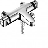 Hansa Hansamicra badkraan thermostatisch met omstel zonder koppelingen chroom 58162001
