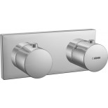 Hansa Hansamatrix afbouwdeel met decoset voor inbouw douchekraan thermostatisch zonder omstel chroom 44529503