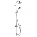 Hansgrohe Raindance Showerpipe zonder kraan voor renovatie met Croma 100 handdouche en Croma 160 hoofddouche chroom 27139000