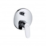 Hansgrohe Focus E 2 afbouwset chroom 1-greeps badkraan met zekerheidscombin