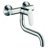 Hansgrohe Focus keukenkraan voor wandmontage met koppelingen HOH=15cm chroom 31825000