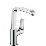 Hansgrohe Metris 1-gats wastafelkraan met hoge draaibare uitloop met waste chroom 31087000