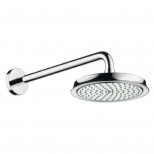 Hansgrohe Raindance Classic Air hoofddouche 180 met douchearm 38cm 1/2" brushed nickel 27428820