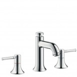 Hansgrohe Talis Classic 3-gats wastafelkraan met waste br. nikkel 14113820