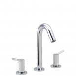 Hansgrohe Talis S 3-gats wastafelkraan met hoge uitloop met waste chroom 32310000