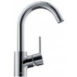 Hansgrohe Talis S 1-gats wastafelkraan met hoge uitloop (360gr) met aansluitpijpen met waste chroom 32070000