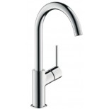 Hansgrohe Talis S2 1-gats wastafelkraan met hoge vaste uitloop met push open garnituur chroom 32080000