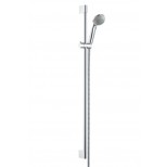 Hansgrohe Crometta 85 Unica glijstangset met Crometta 85 Green handdouche 90cm chroom 27651000