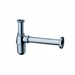 Hansgrohe Universeel bekersifon 5/4" met muurbuis met rozet chroom 52053000