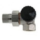 Heimeier thermostatische radiatorafsluiter dubbel haaks rechts 1/2" Kvs = 1,15 m3/h 231002000