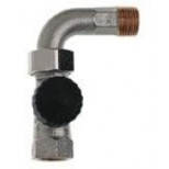 Heimeier thermostatische radiatorafsluiter met bocht 1/2" Kvs = 1,35 m3/h 220602000