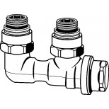 Heimeier Vekolux onderblok 2-pijps 1/2"-50mm haaks voor radiator bi.dr. 053150000