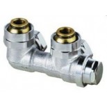 Heimeier Vekolux onderblok 2-pijps 3/4"-50mm haaks voor radiator bui.dr. 053350000