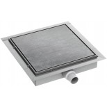 I-Drain Square 65 doucheafvoer 30x30cm met 1 sifon rvs ID4MSQ03001A1