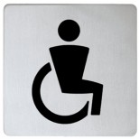 Keuco Plan deurschild symbool gehandicapten all. zilver geëloxeerd 14968170000