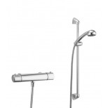Kludi Logo 2S/Eco douchekraan thermostatisch z. omstel HOH=15cm met glijstangset chroom 615660500