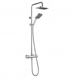 Kludi Esprit Dual Shower systeem met douchekraan thermostatisch HOH 150cm chroom 560950540