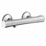 Kludi Zenta douchekraan thermostatisch z. omstel met koppelingen HOH=12cm chroom 351110538