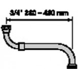 Neoperl uitschuifb.uitloop 3/4" 280-480mm 30750