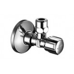 Schell Comfort hoekstopkraan met rozet met knop 3/8"x10mm chroom 050950699