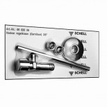 Schell hoekstopkraan met pijpje 3/8"x10mm chroom 050200699