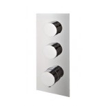 Treemme inbouwthermostaatkraan met 2 stopkranen brushed nickel 7286EA JJ