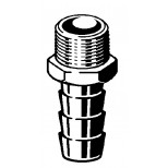 Viega Draadfitting slangpilaar 3/4" buiten x 3/4" slangtule messing 102548