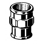 Viega verloopsok 1/2"x3/8" chroom 447816