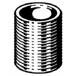 Viega gladde nippel 1 1/2" buiten brons 322137