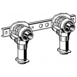 Viega Pexfit muurplaatbeugel met aansluitdozen 16x1/2"x80/100/150 397784