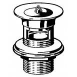 Viega schachtplug 5/4 x 60 x 70 met stop en overloop chroom met profieldicht