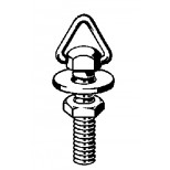 Viega kettinghouder m6x10mm vernikkeld 110413