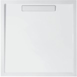 Villeroy & Boch Squaro SuperFlat 4-K douchebak 1000x1000x18mm antraciet quaryl met 