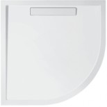 Villeroy & Boch Squaro SuperFlat 1/4R douchebak 900x900x18mm bruin quaryl met geïnt