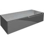 Villeroy & Boch Subway 2.0 sideboard 98,9x24x45,4cm met 1 lade greep links glossy grey A716FSFP