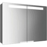 Villeroy & Boch Subway 2.0 spiegelkast 80x75x15.3cm met 2 deuren eiken grafiet A37580FQ