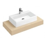 Villeroy & Boch Memento wastafelblad met uitsparing midden 90x52.5cm voor wastafel 5133-50 en 60cm en 5135- 50 en 60cm oak A26501FC